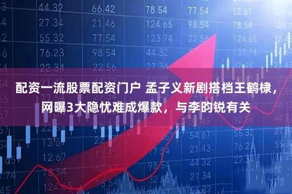 配资一流股票配资门户 孟子义新剧搭档王鹤棣，网曝3大隐忧难成爆款，与李昀锐有关